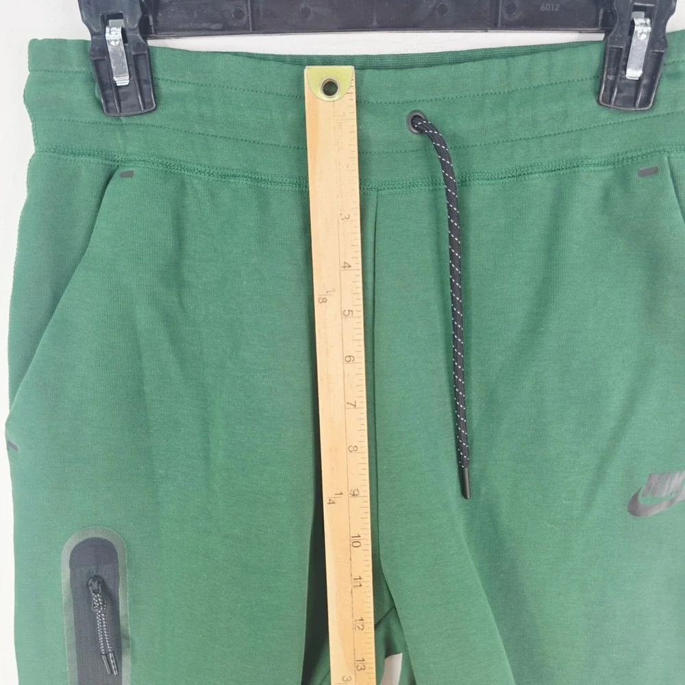 Nike Tech Fleece Joggers Mens Small Green Tapered Sweatpants CU4495-365 28X27